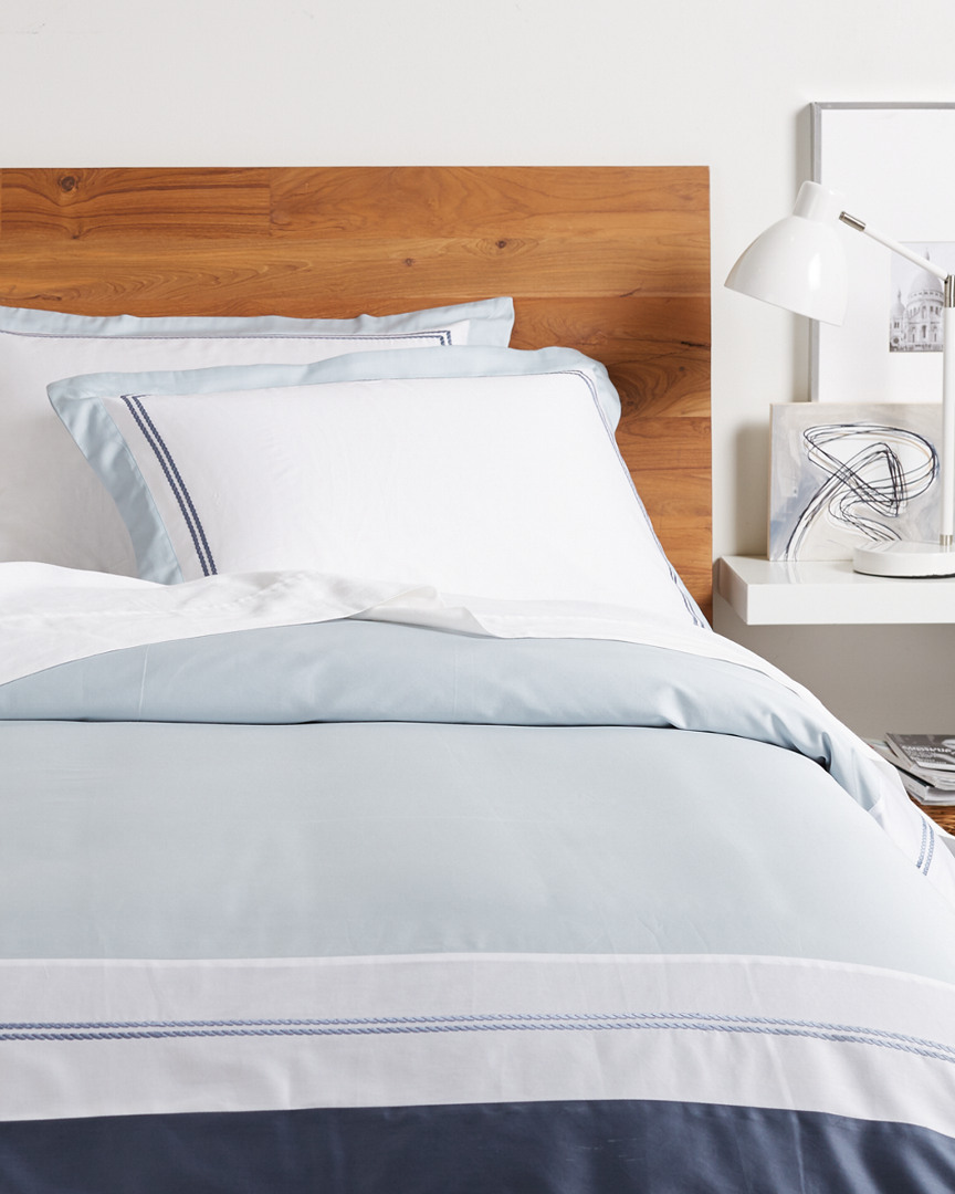 Superior Embroidered Meridian 300 Thread Count Cotton 3pc Duvet Cover Set