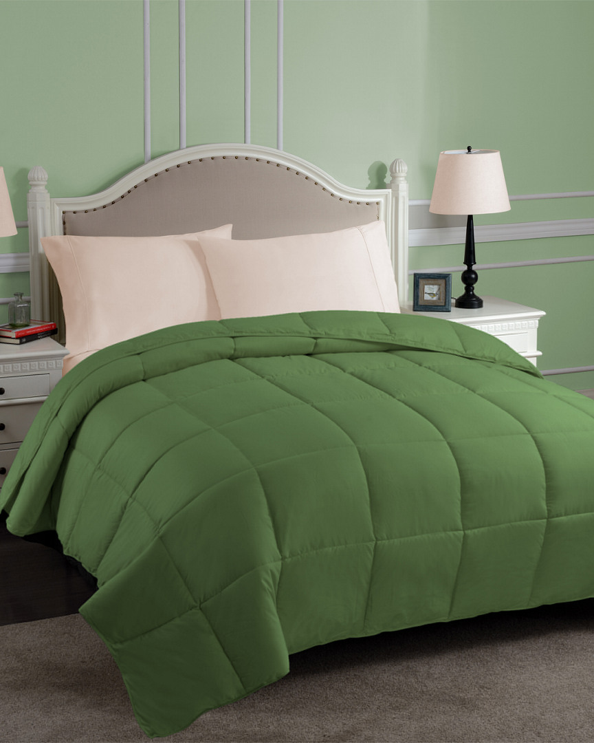 Superior Classic All Season Down Alternative Comforter In Green