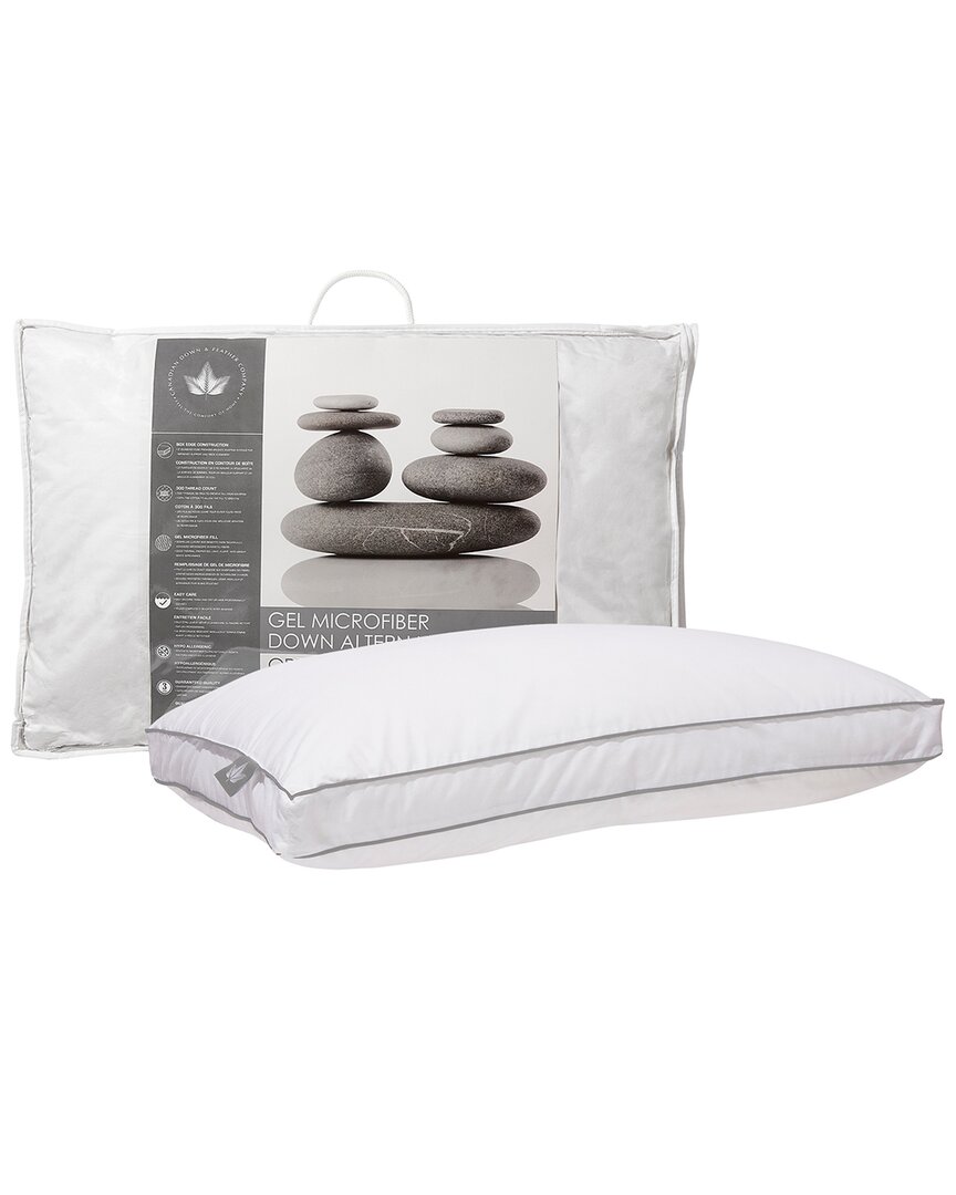 Canadian Down & Feather Company Gel Microfiber Down Alternative Pillow Firm Support In White