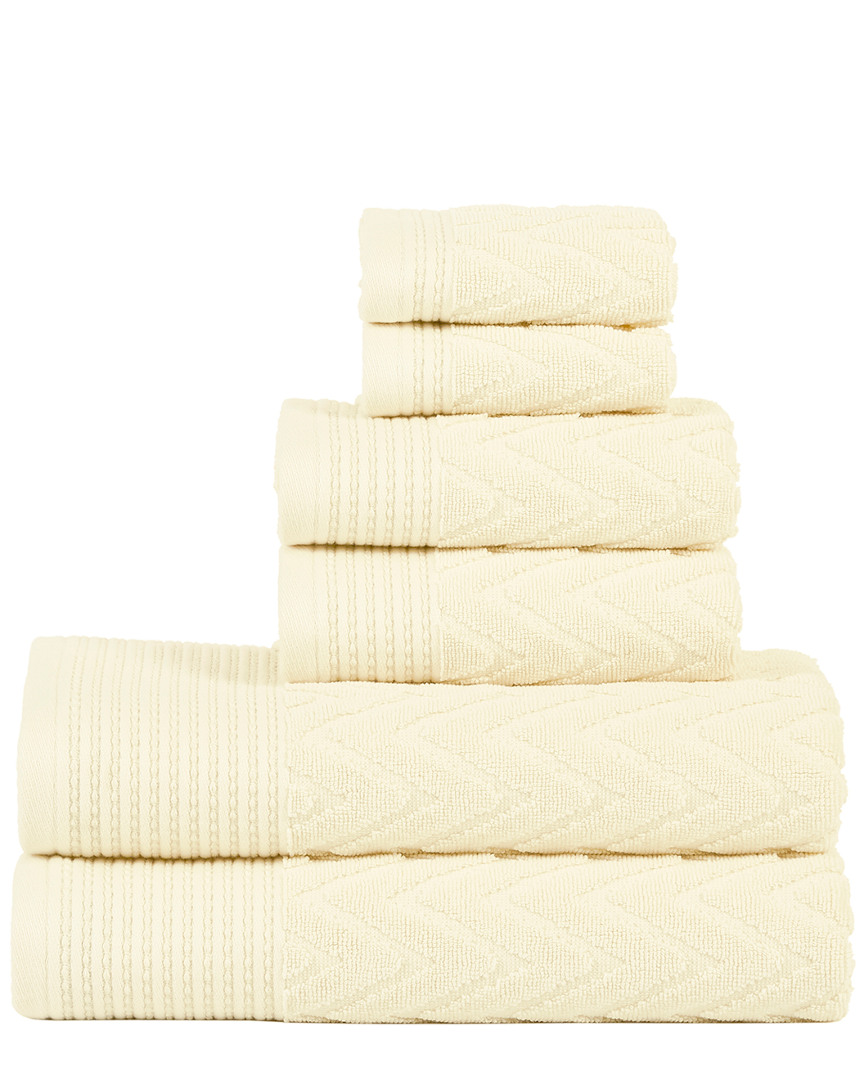 Superior Chevron Soft Super Absorbent 6pc Towel Set