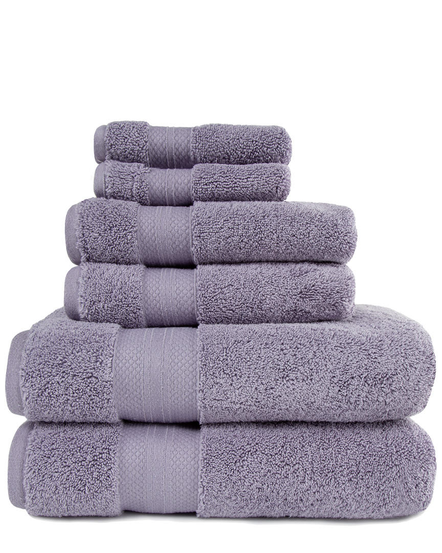 SUPERIOR SUPERIOR TURKISH HIGHLY ABSORBENT SOLID 6PC ULTRA-PLUSH TURKISH