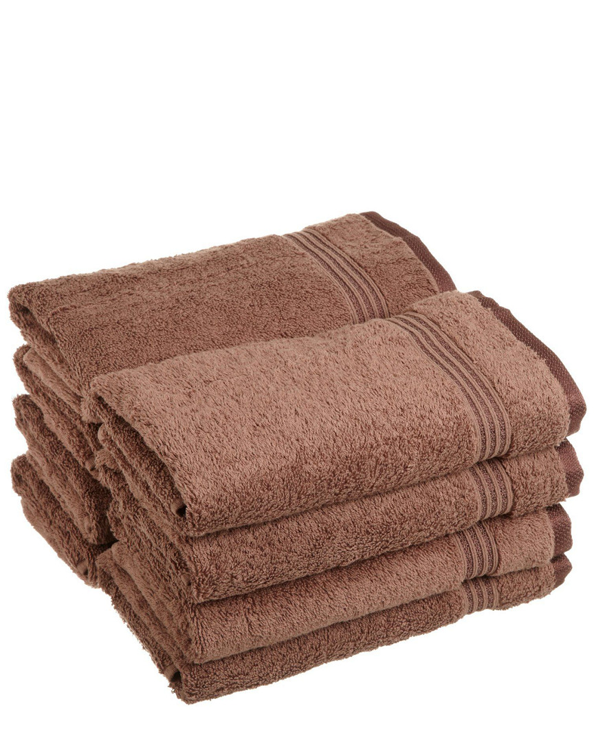 Superior 8pc Egyptian Cotton Hand Towel Set In Brown