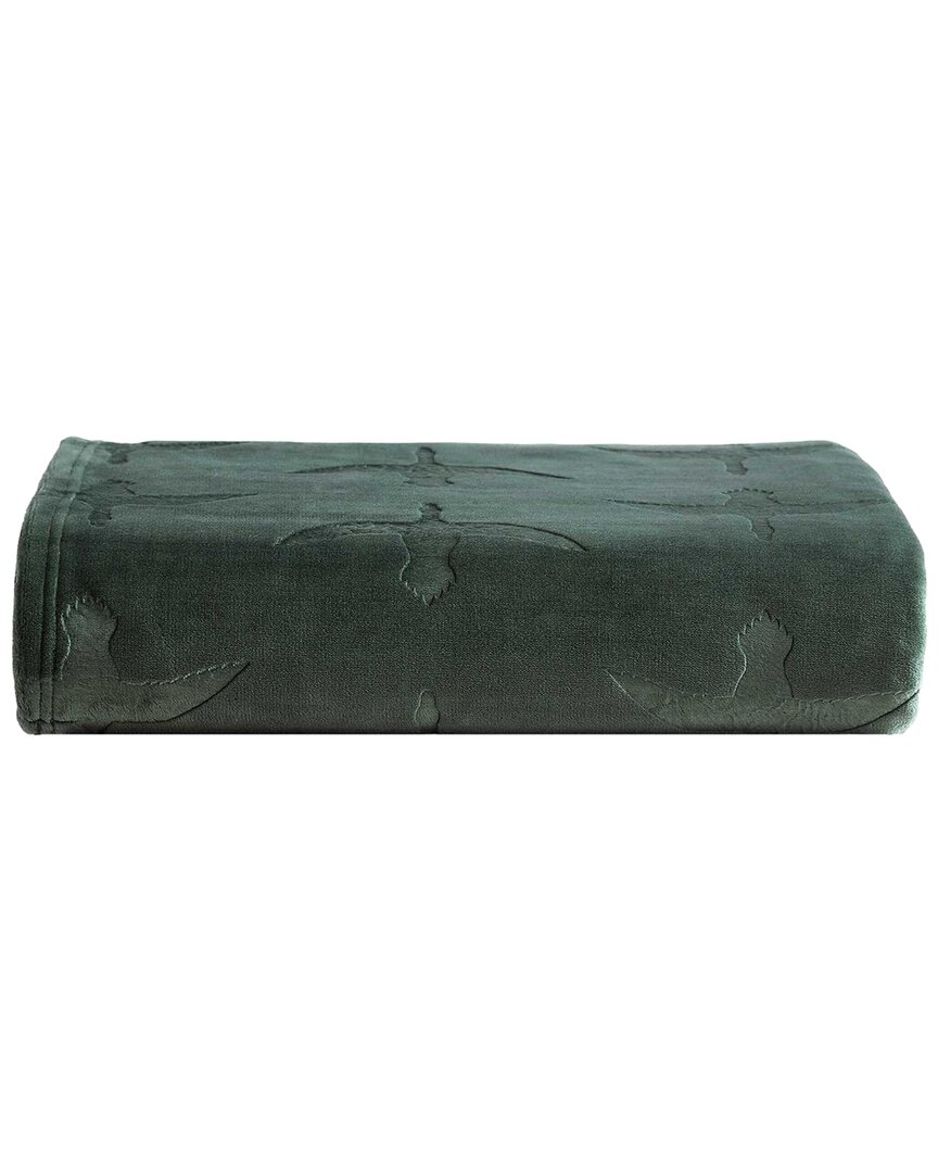 Eddie Bauer Geese Ultra Soft Plush Fleece Reversible Throw Blanket