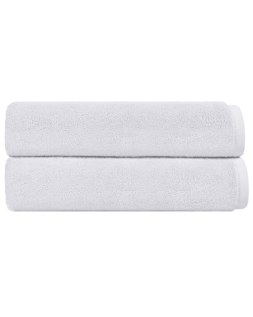 Depera Home Puresoft Set Of 2 Turkish Bath Towels In White
