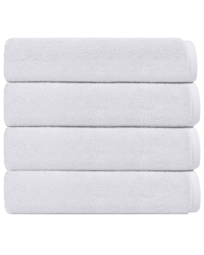 Depera Home Puresoft Set Of 4 Turkish Bath Towels In White