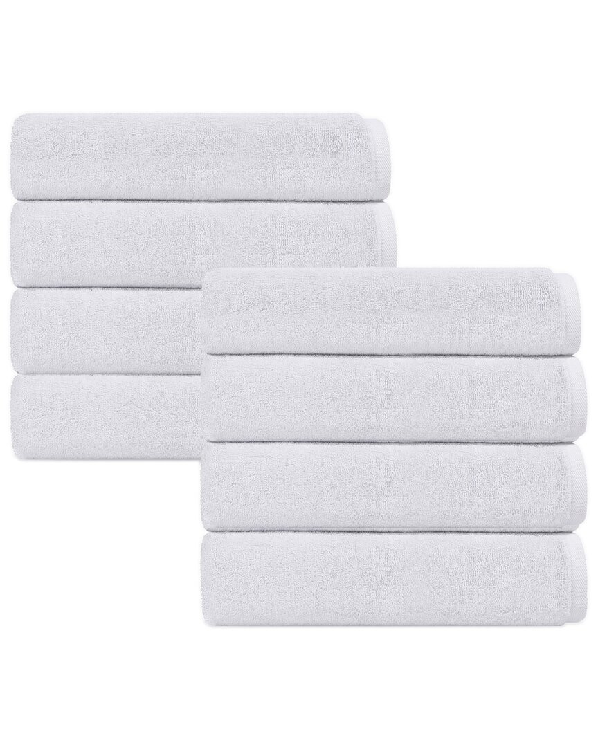 Depera Home Puresoft Set Of 8 Turkish Wash Towels In White