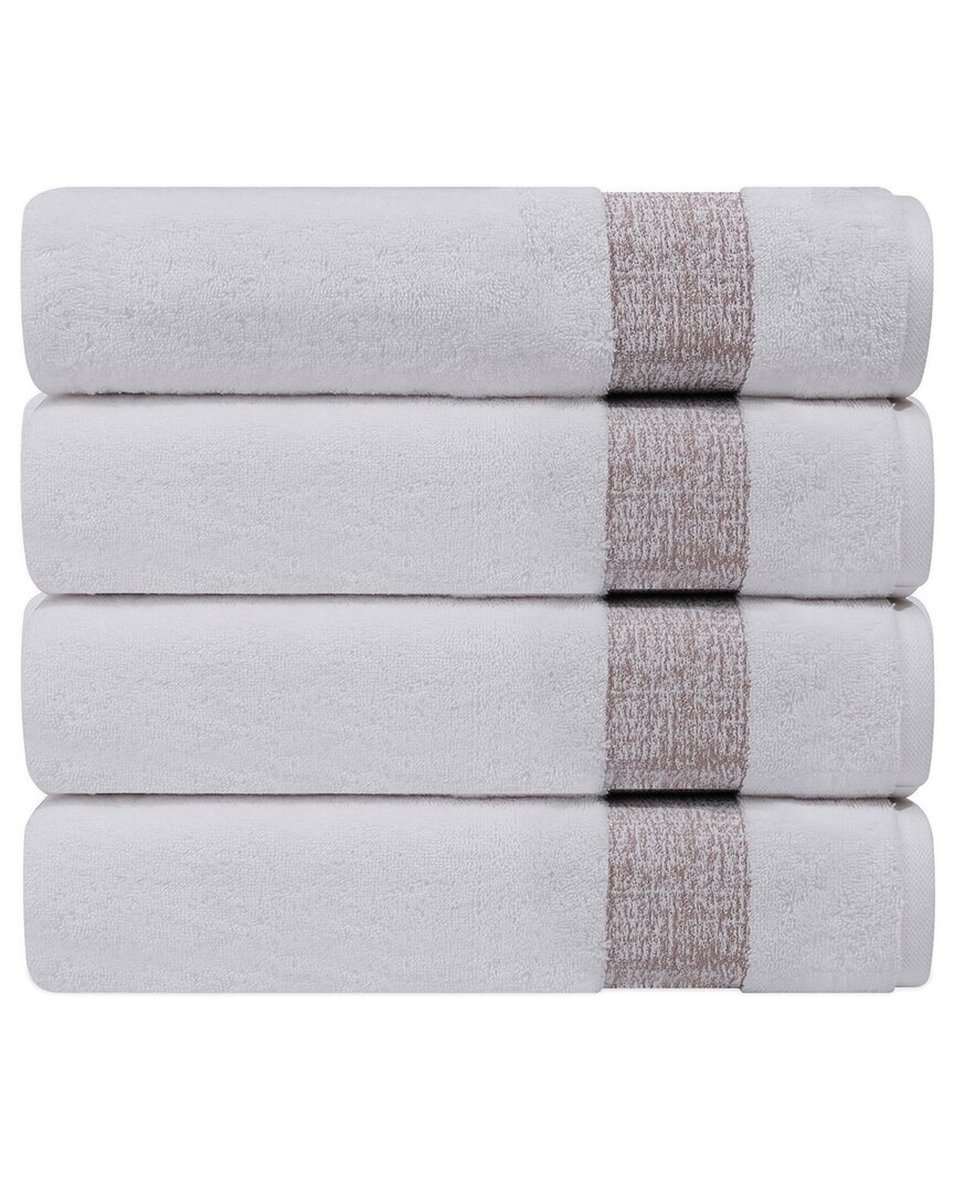 Depera Home Pera Set Of 4 Turkish Bath Towels In Beige