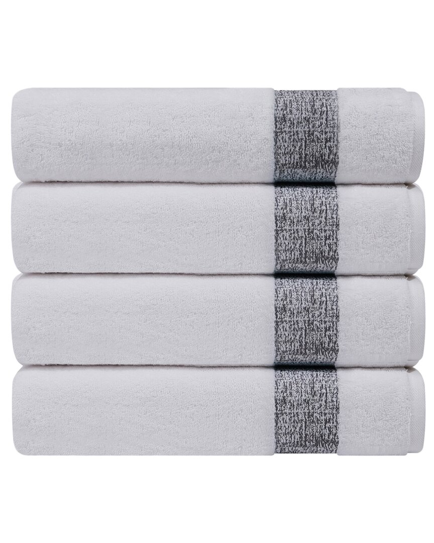 Depera Home Pera Set Of 4 Turkish Wash Towels In Grey