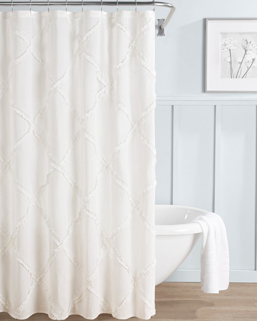 Laura Ashley Adelina Shower Curtain White