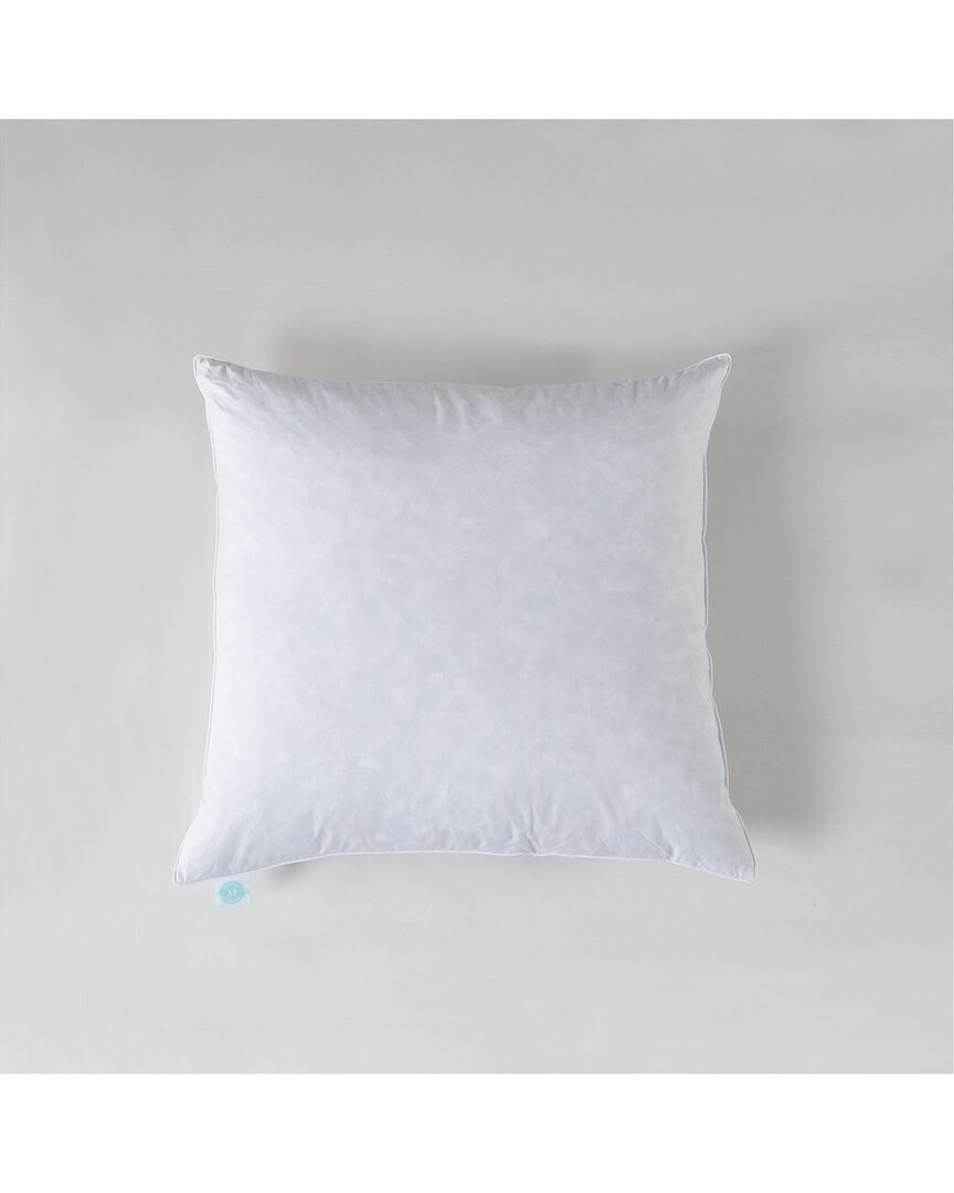 Martha Stewart 20x20'' Decorative Feather Pillow Insert (2pk) - Medium Firm In White