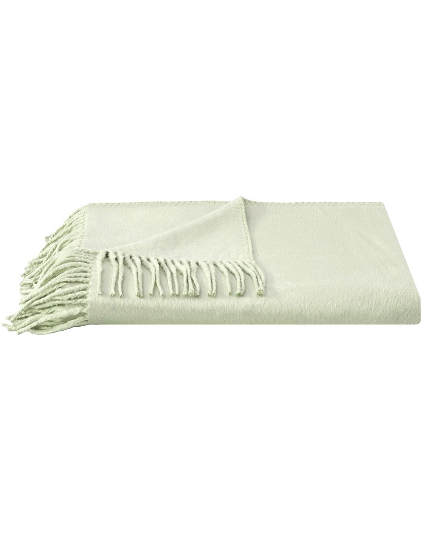 Melange Mélange Home Plaza Silk Throw With Fringe