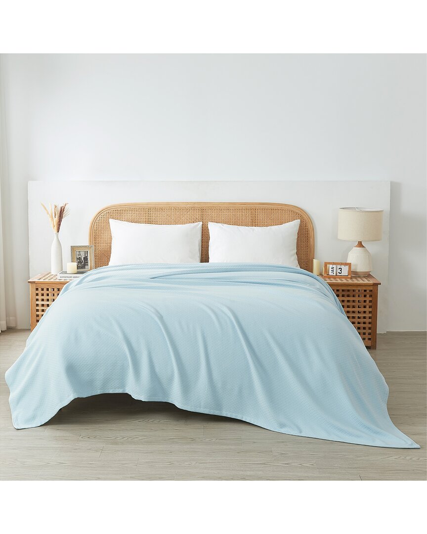 Melange Mélange Home Solid Diamond Egyptian Cotton Blanket