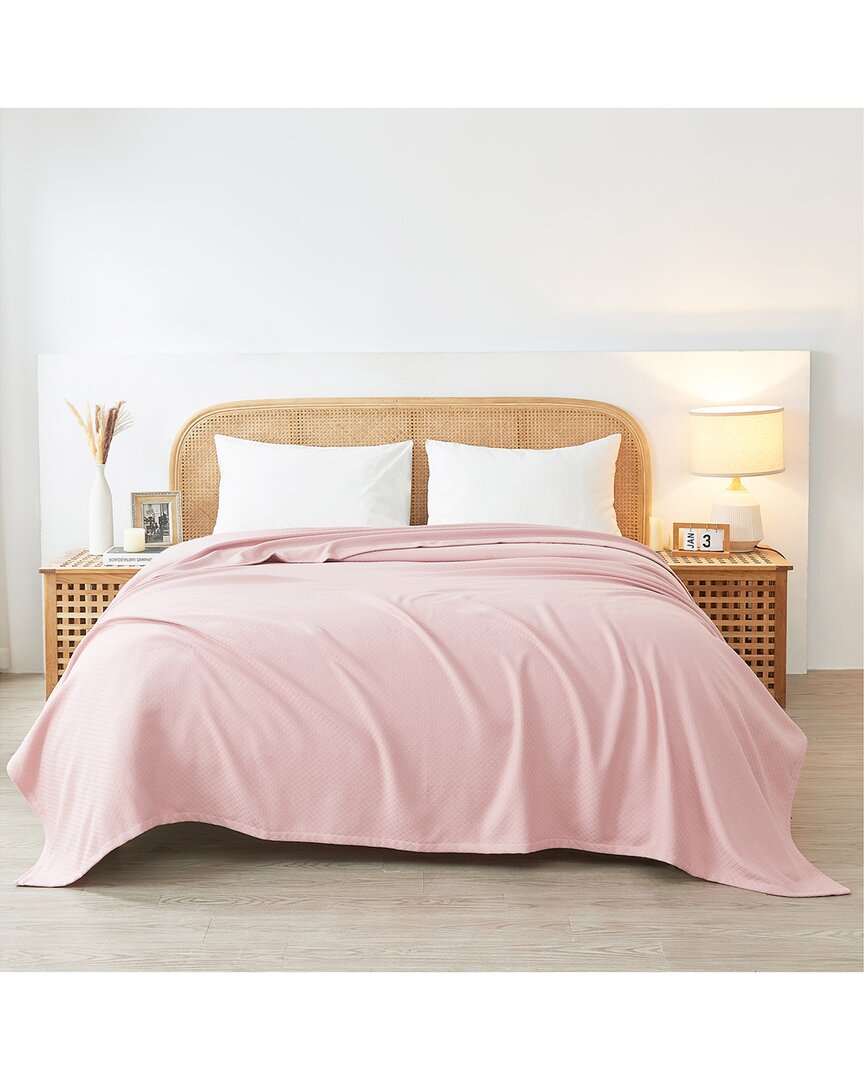 Melange Mélange Home Solid Diamond Egyptian Cotton Blanket