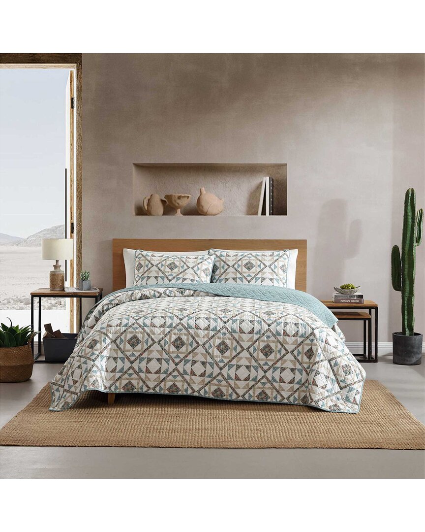 Wrangler 136 Thread Count Annie Cotton Reversible Quilt Set