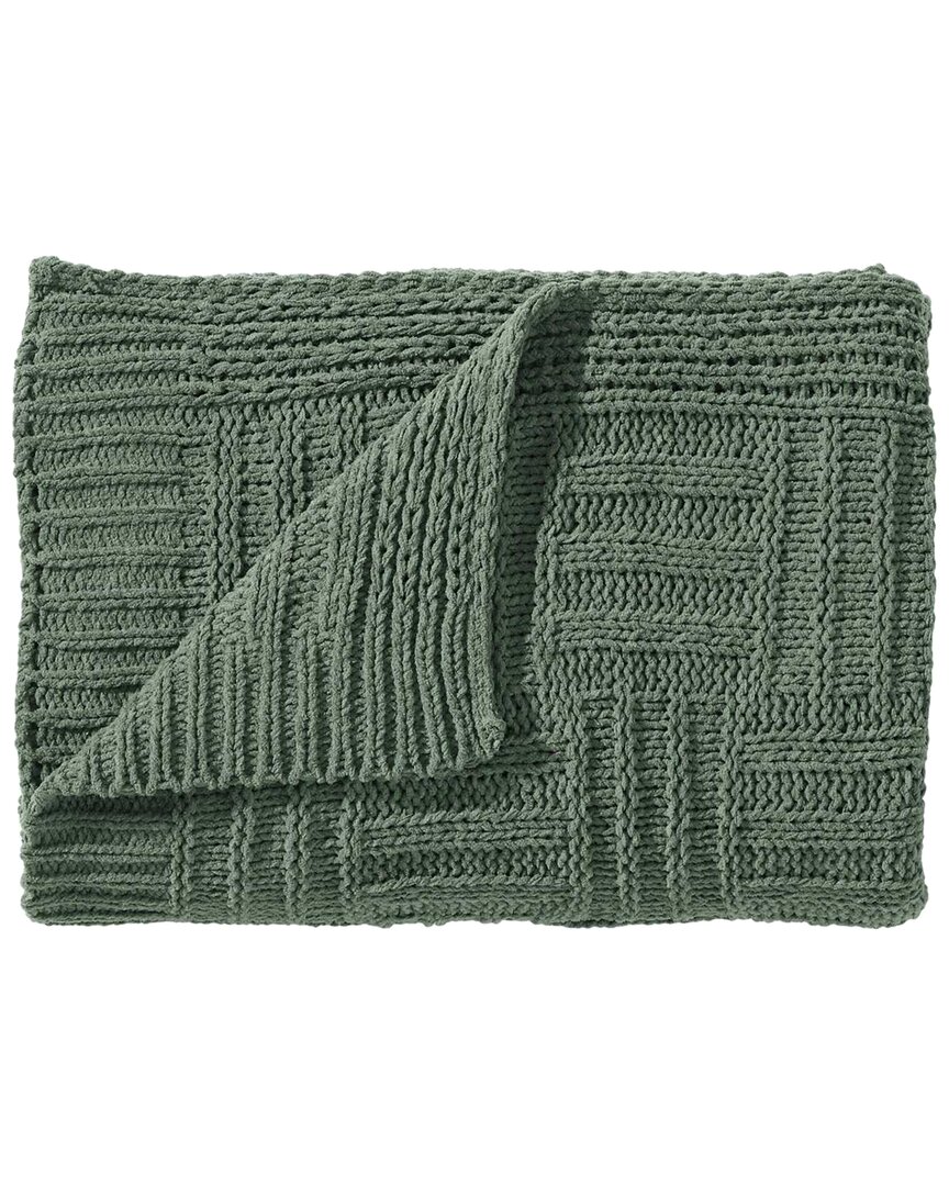 Tommy Bahama Chain Basket Knit-reversible Throw Blanket