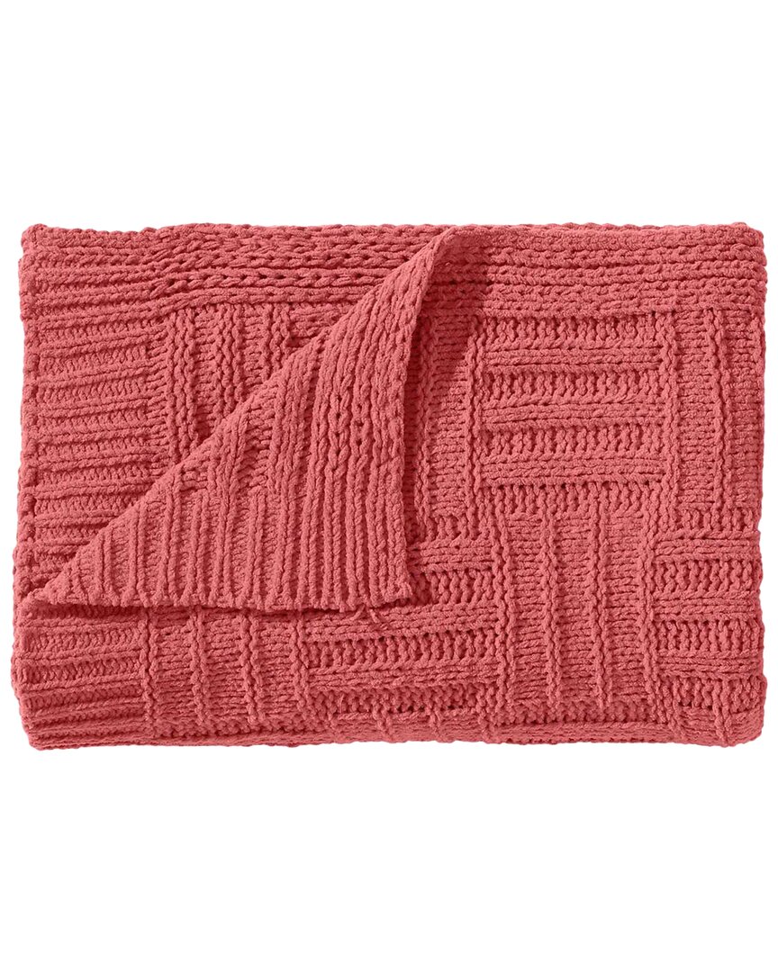 Tommy Bahama Chain Basket Knit-reversible Throw Blanket