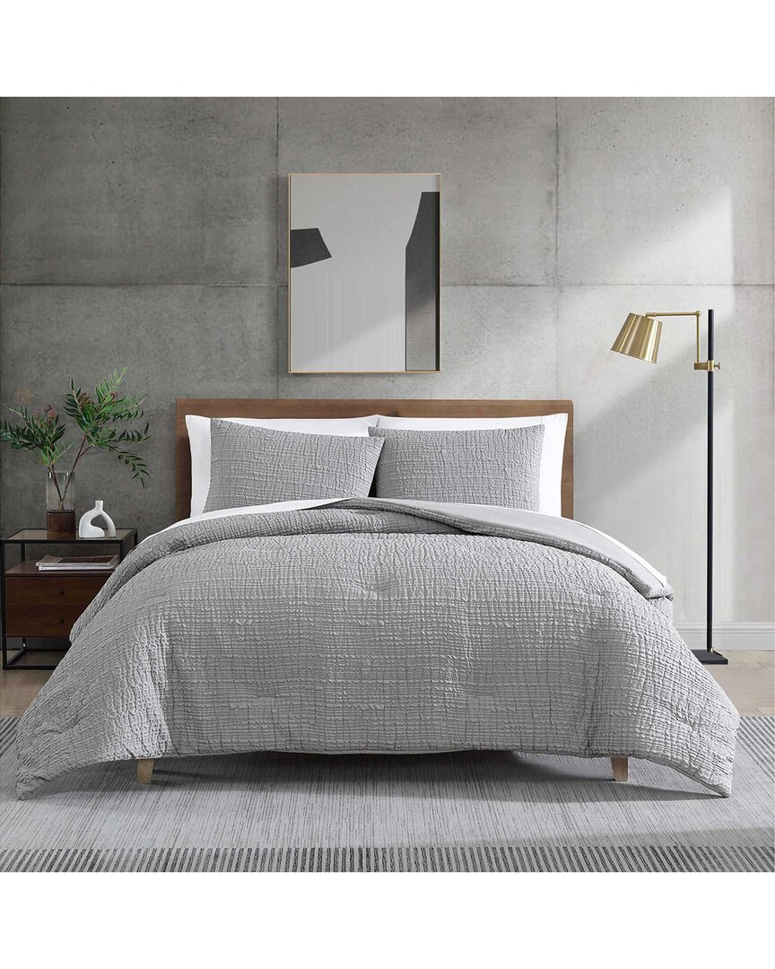 Kenneth Cole New York Serenity Wavy Lines Microfiber Comforter Set