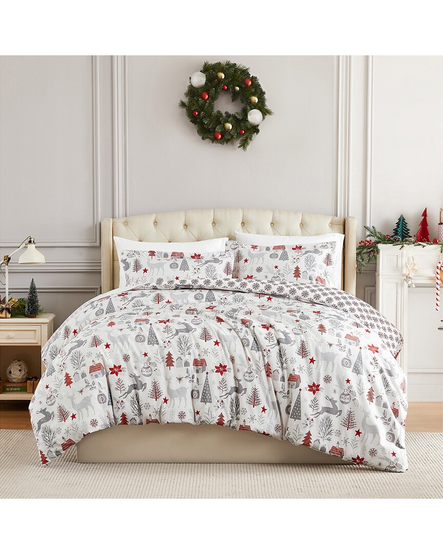 Southshore Fine Linens Holly Jolly Holiday Duvet Cover Set