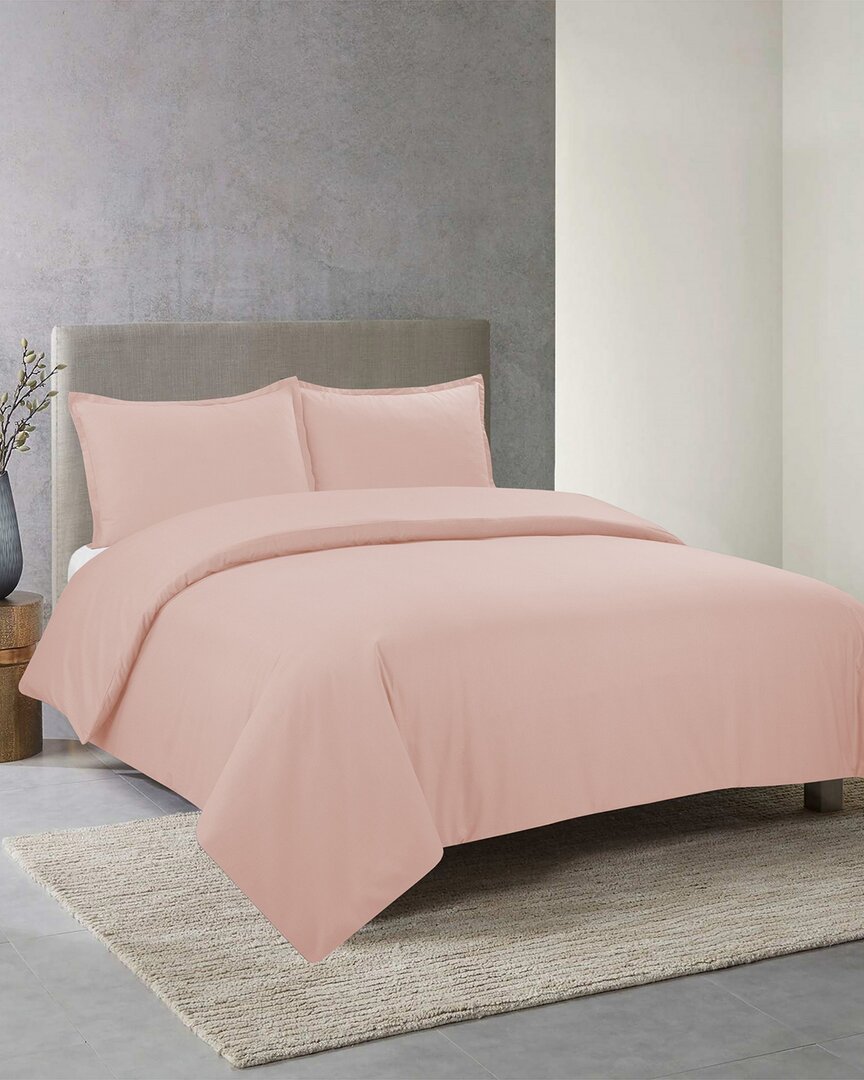 Nouvelle Home Perfectly Cotton Quilt Set In Blush
