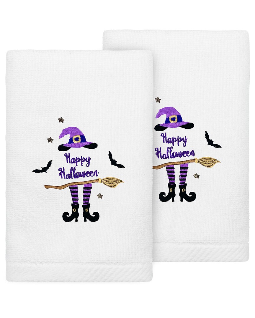 Shop Linum Home Textiles Set Of 2 Hat-broom-legs Embroidered Luxury Turkish Cotton Hand Towels