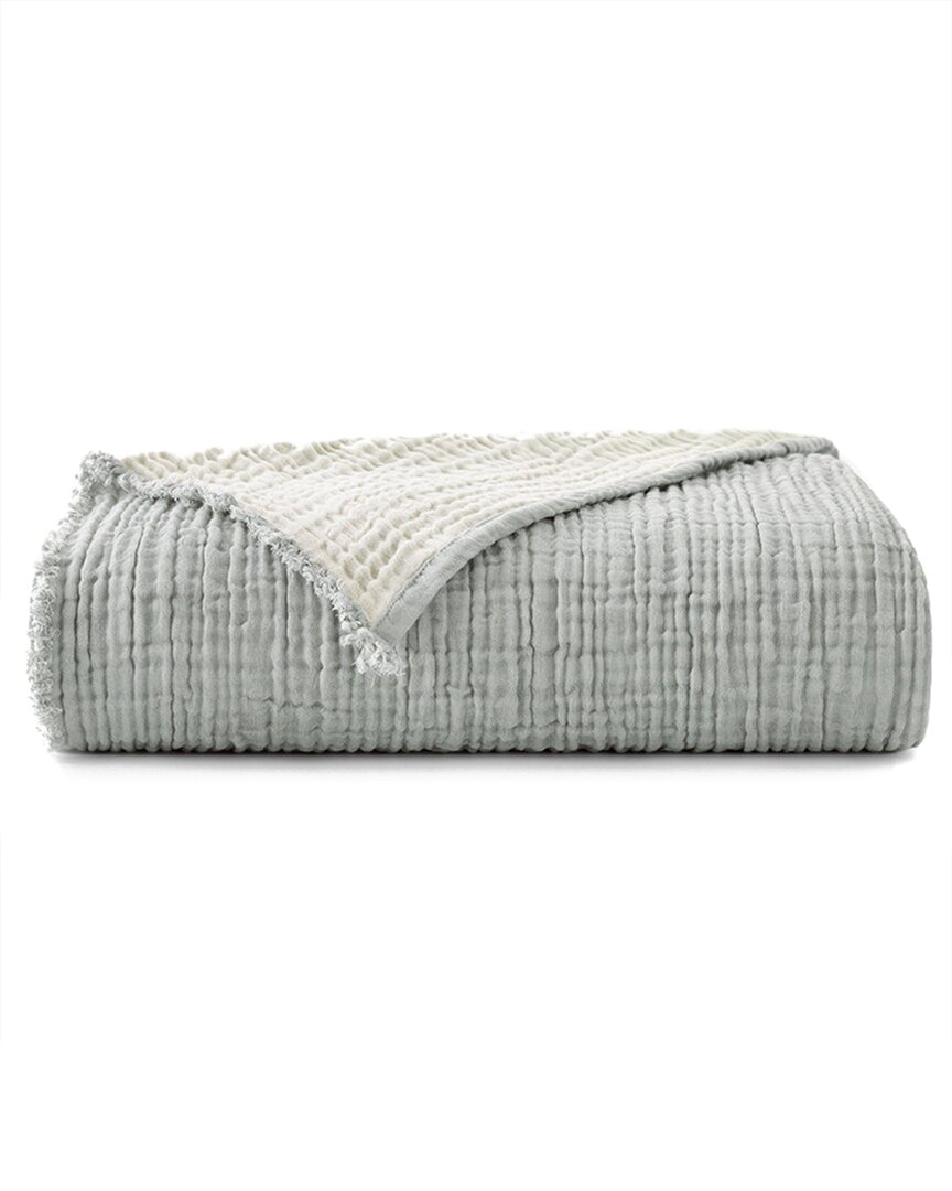 Truly Soft Two-toned Textured Organic Throw