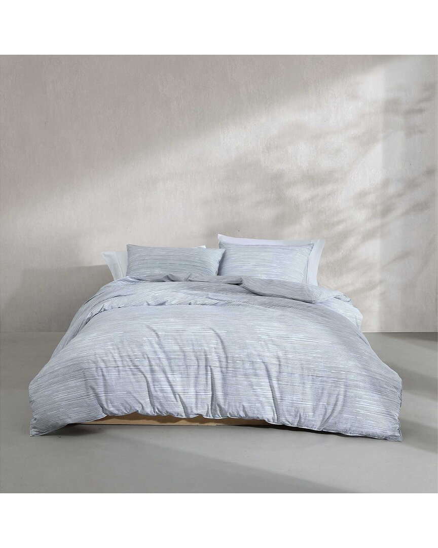 Calvin Klein Wavy Stripe Printed Cotton Percale Comforter Set