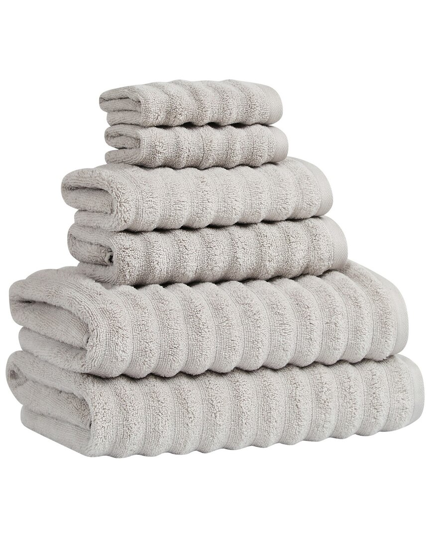 Brooklyn Loom Textured Zero Twist 6pc Towel Set