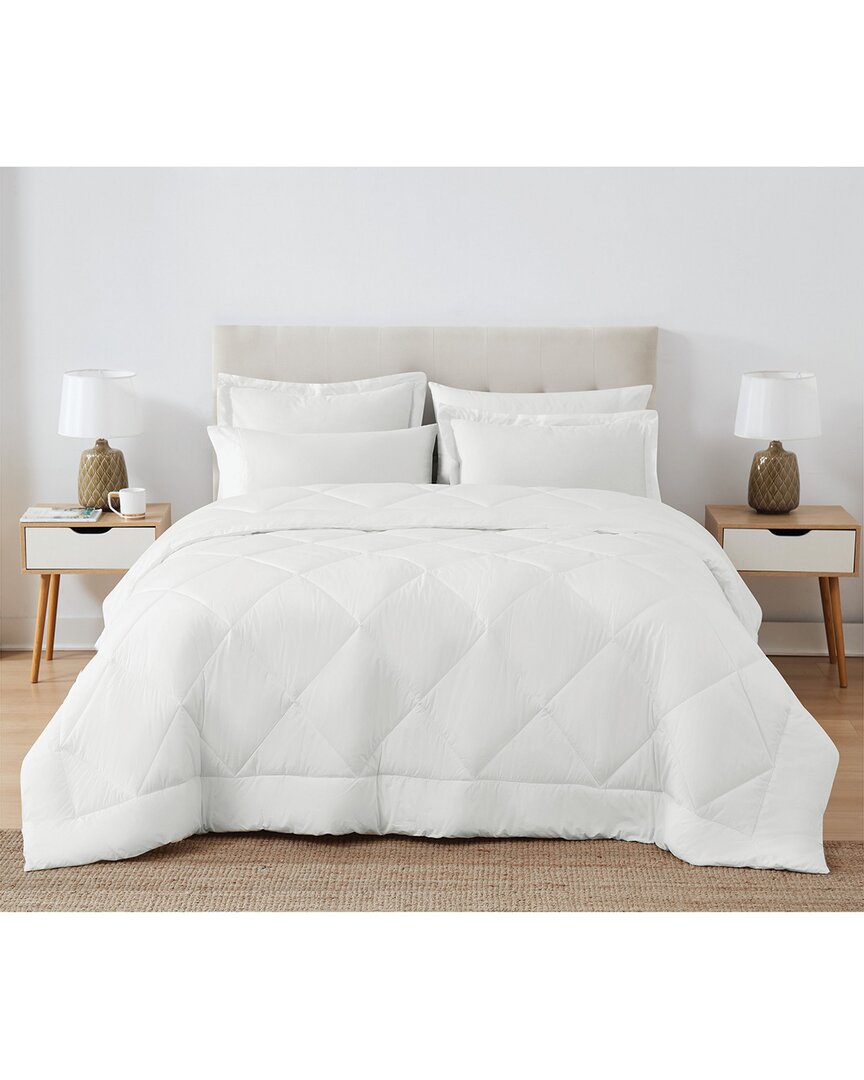CANNON CANNON SOLID OVERSIZED PERCALE 3PC COMFORTER SET 