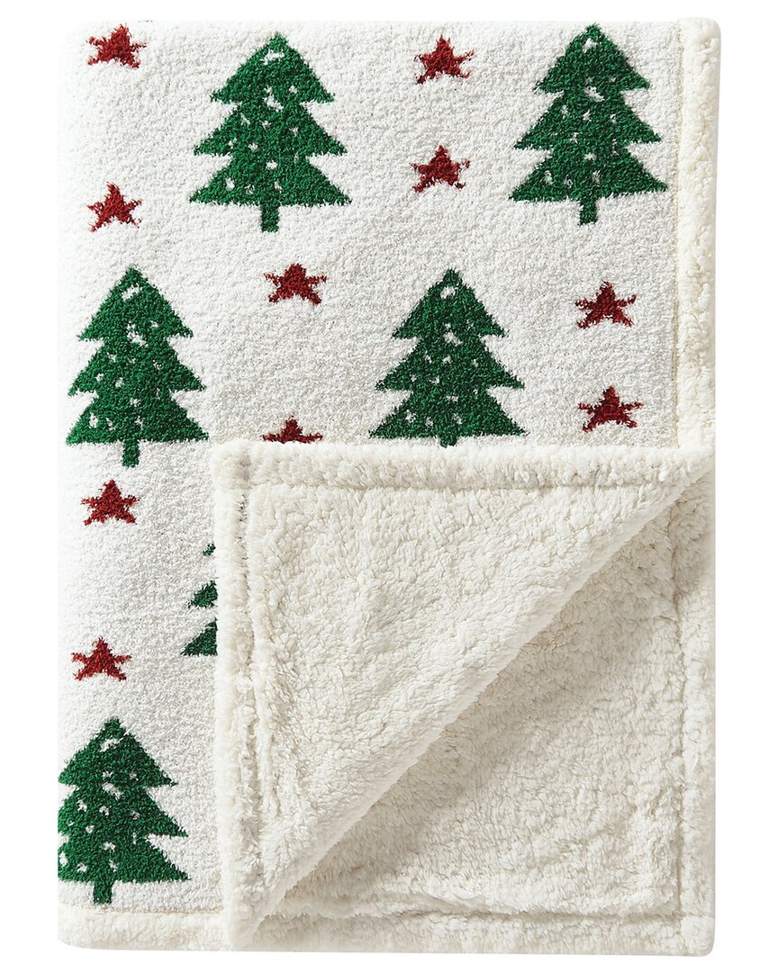 Truly Soft Cozy Tree & Star Throw