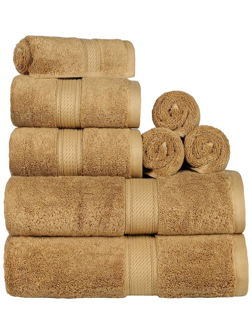 Superior Highly Absorbent 8pc Ultra Plush Solid Towel Set