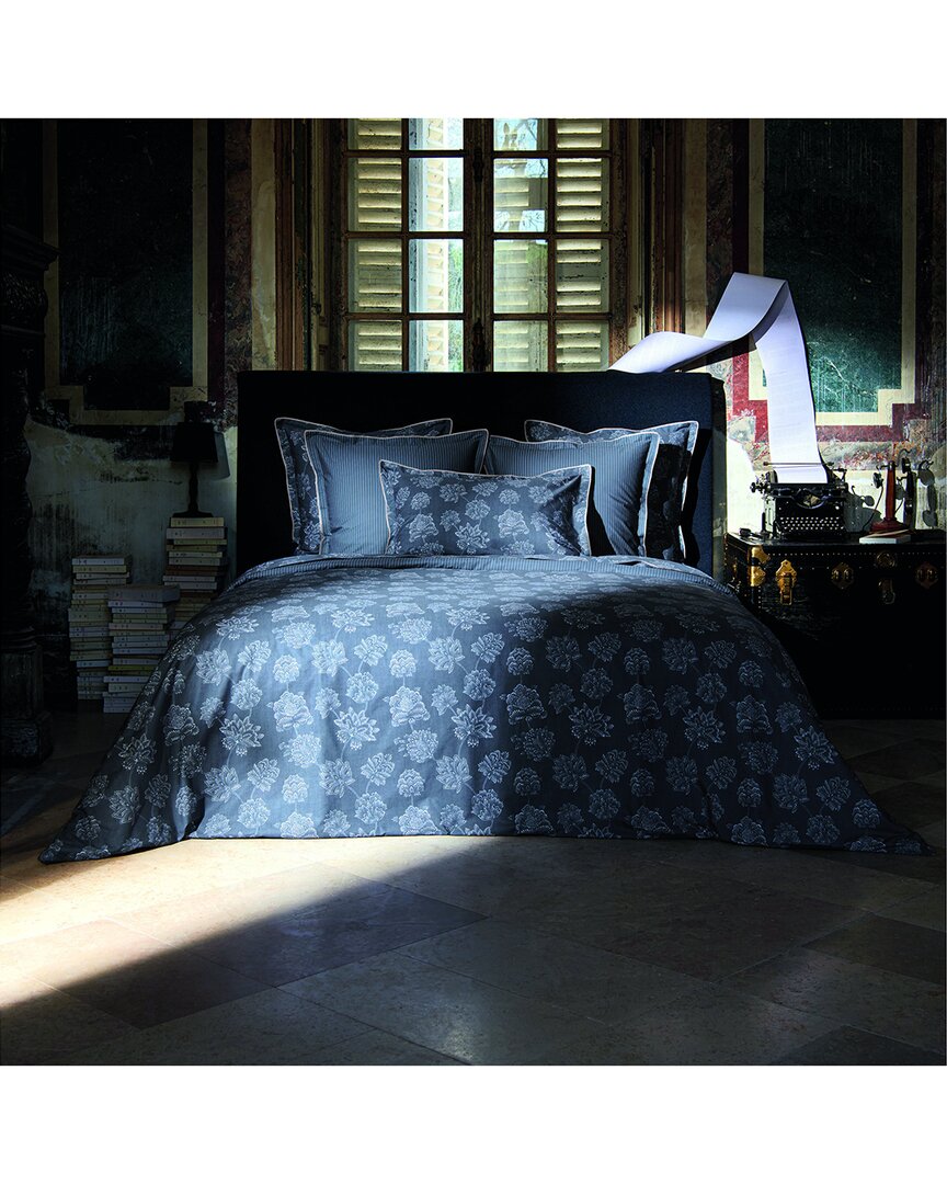Anne De Solene Anne De Solène Cotton Percale 200 Thread Count Nocturne Duvet Cover
