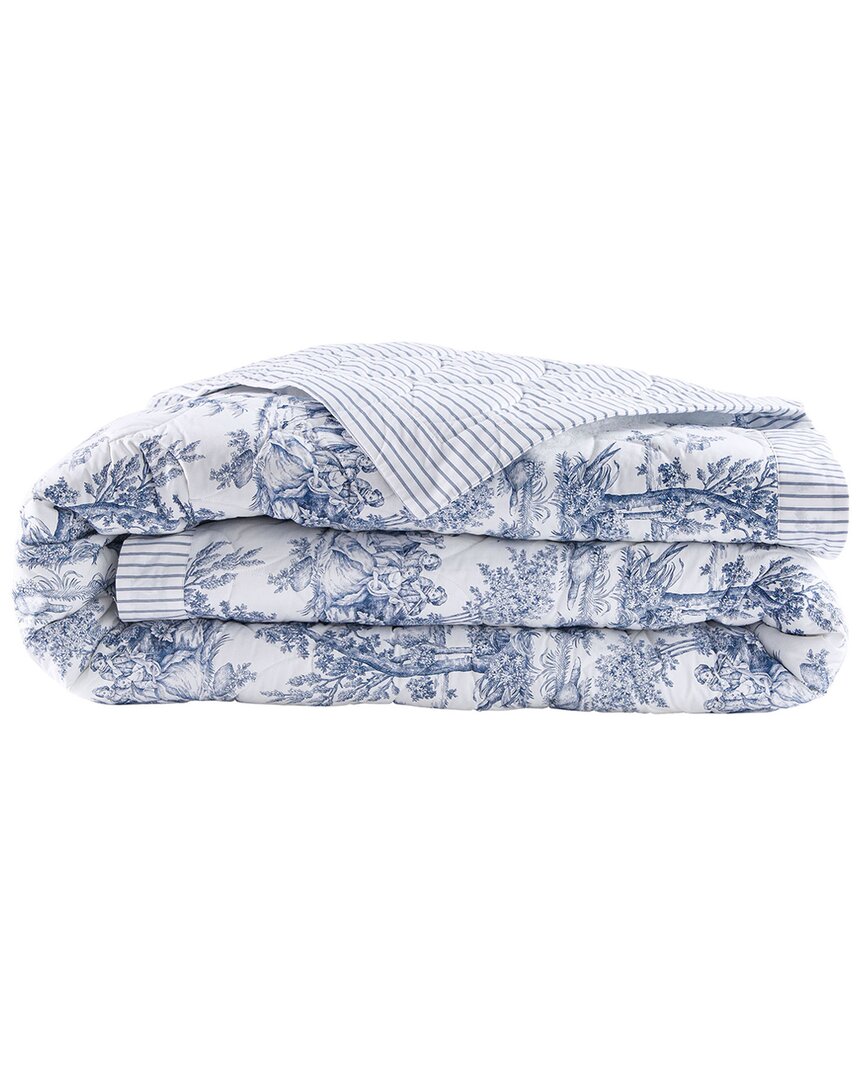 Anne De Solene Anne De Solène Organic Cotton Percale 200 Thread Count Galante Coverlet