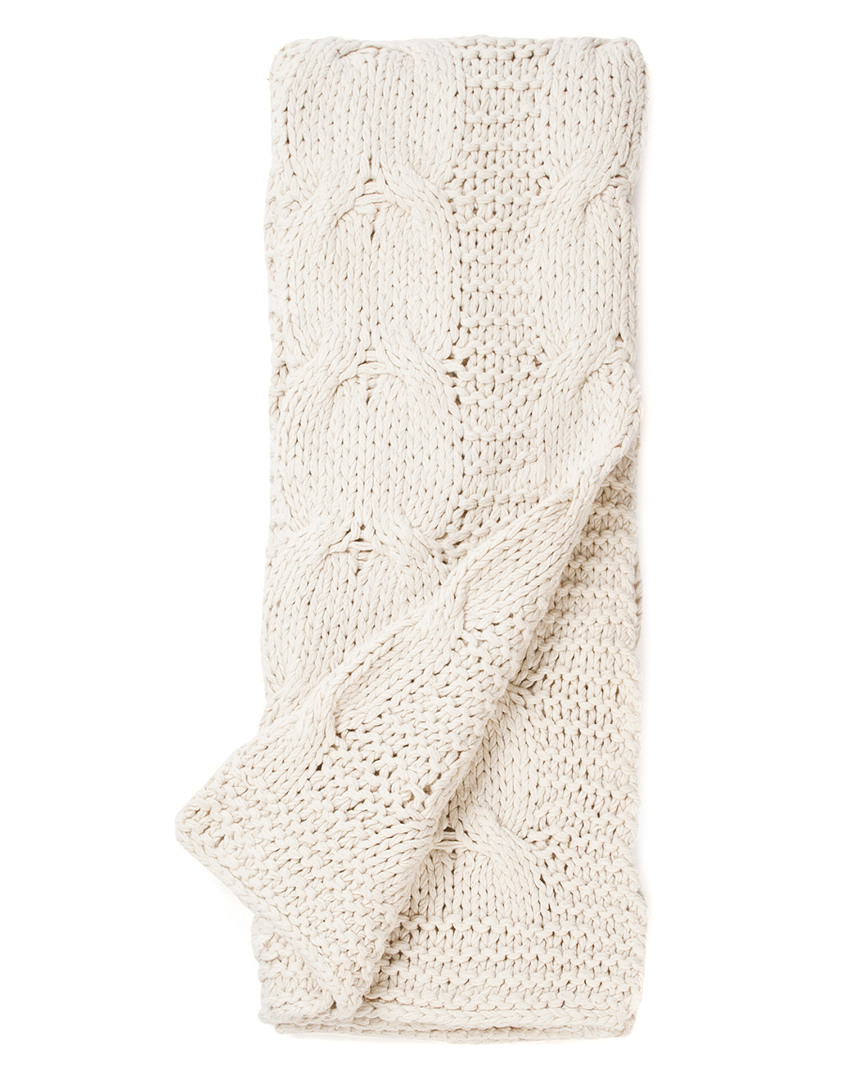 Amity Home Cable Knit Throw