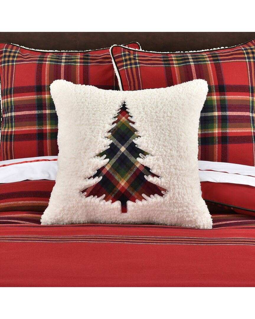 J Queen New York J. Queen New York Andrew Plaid 20in Square Embellished Decorative Throw Pillow