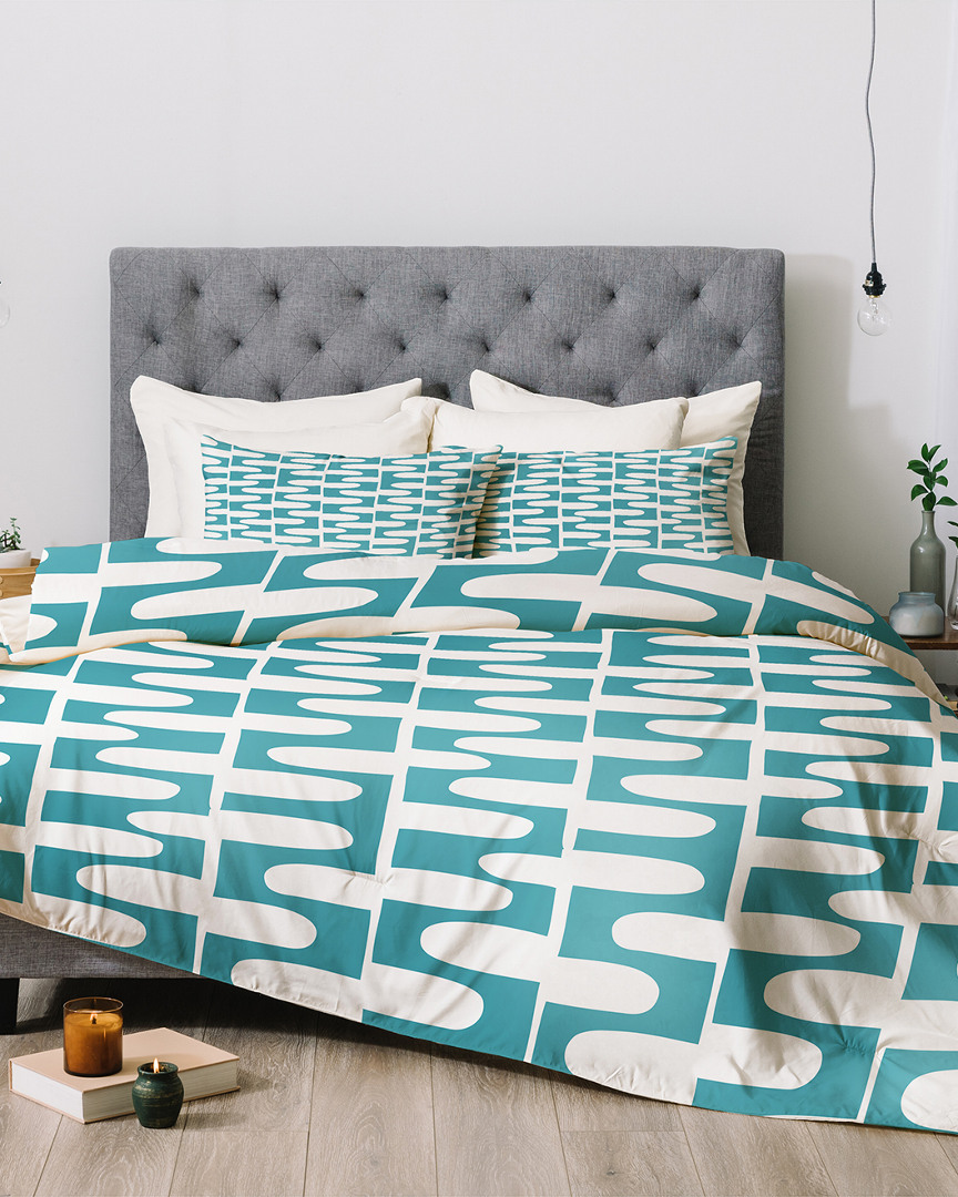 Deny Designs Heather Dutton Hopscotch Blue Comforter Set