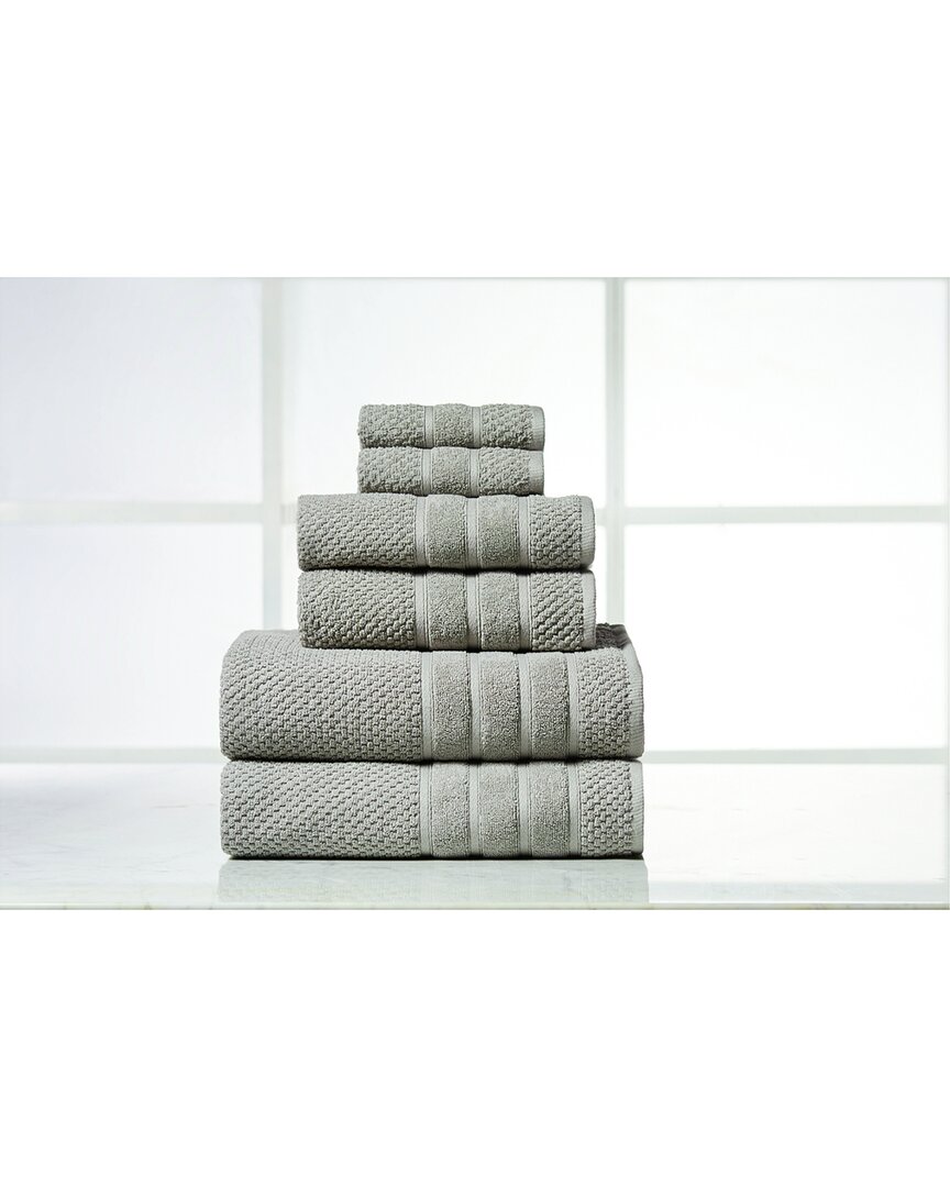 Bibb Home 6pc Egyptian Cotton Towel Set