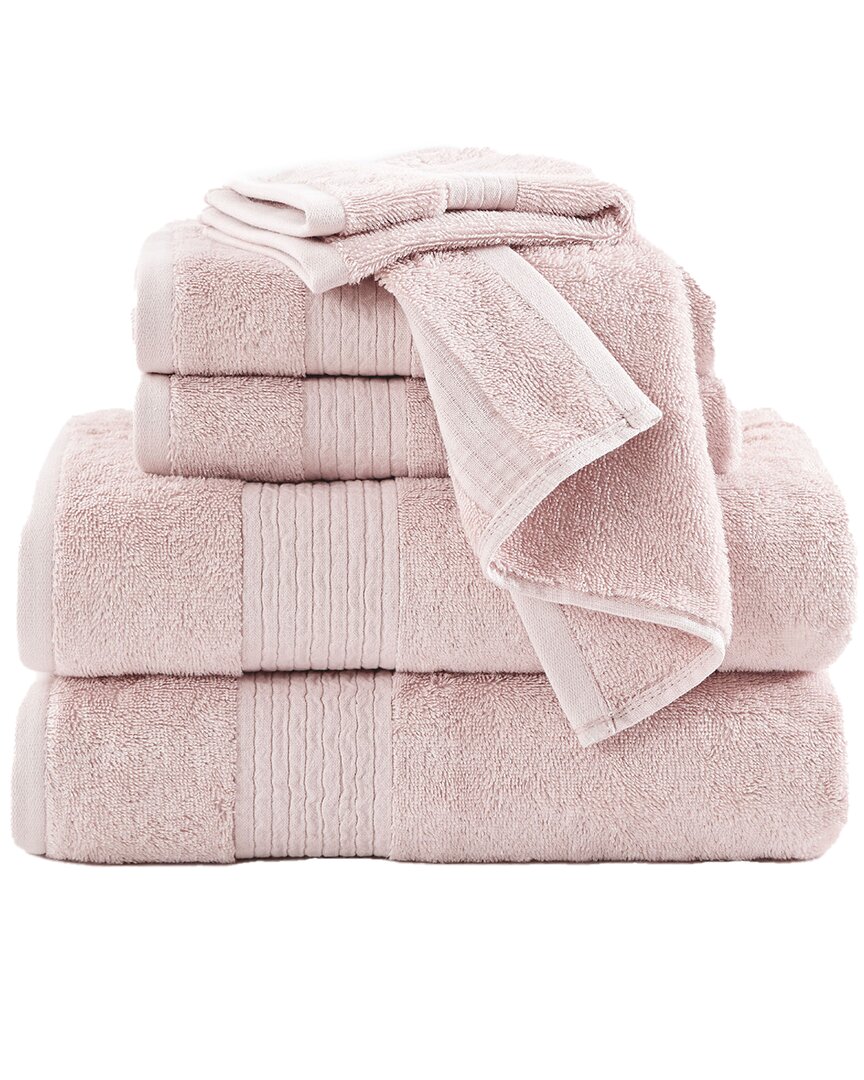 Brooklyn Loom Cotton Tencel 6pc Towel Set In Blush