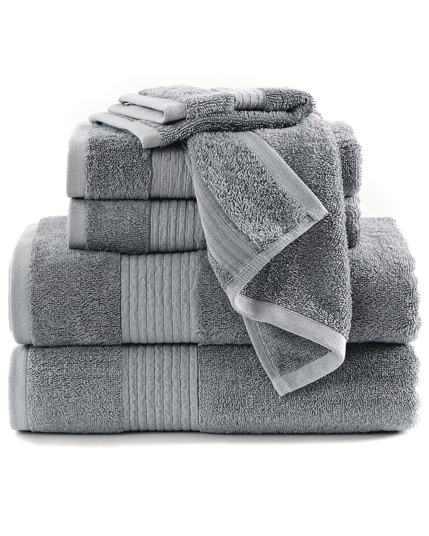 Brooklyn Loom Cotton Tencel 6pc Towel Set In Grey