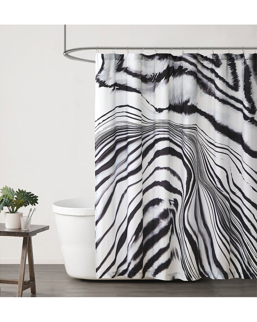 Vince Camuto Muse Shower Curtain In White