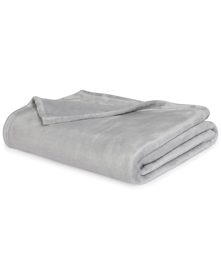 Sutton Home Silvadur Anti-microbial Solid Oversized Throw In Grey
