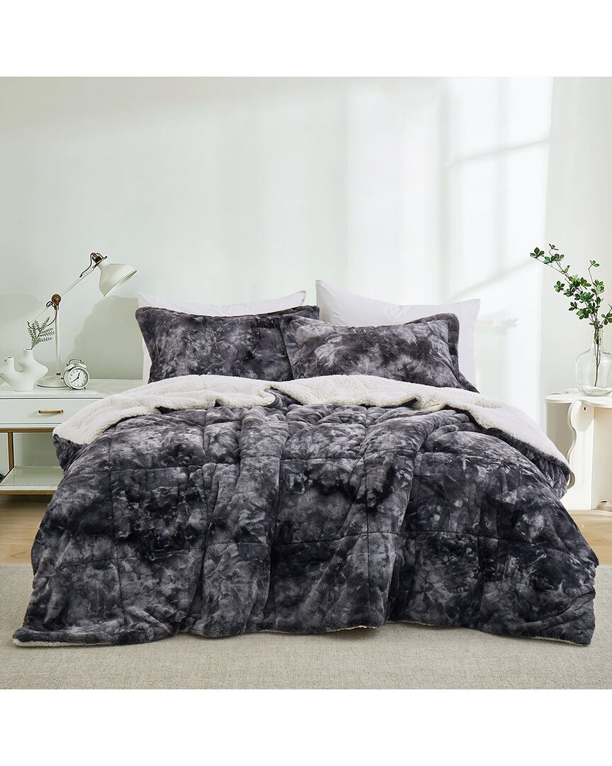 Unikome 3pc Reversible Sherpa Winter Comforter Set