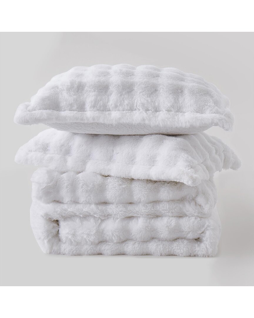 Unikome Dual-side Plush Comforter Set