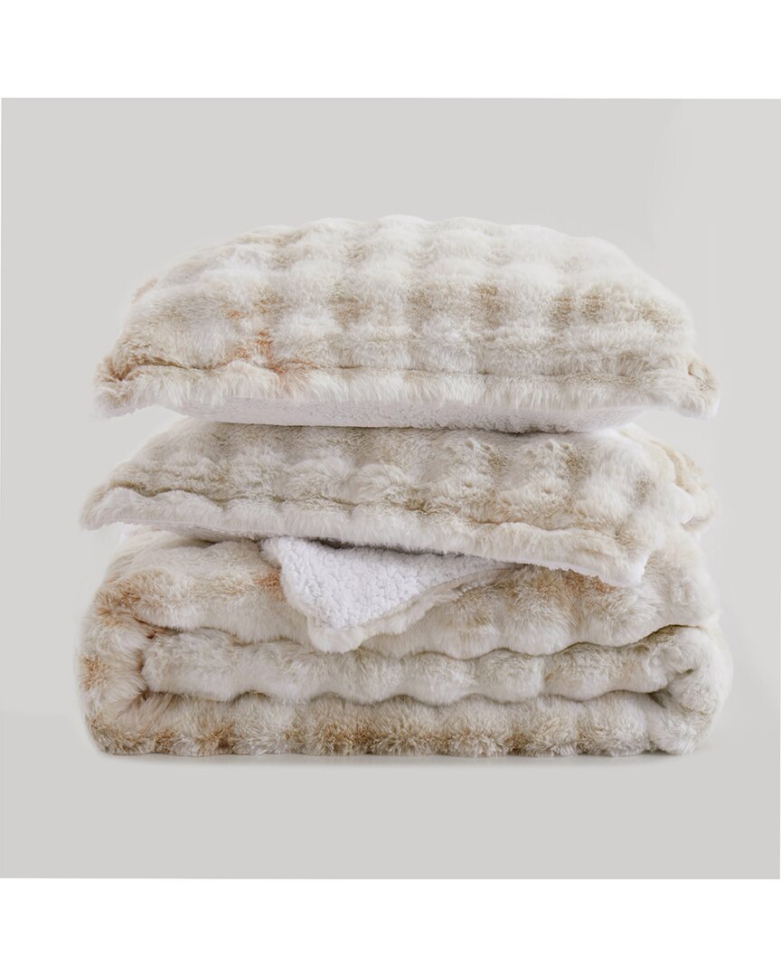 Unikome Dual-side Plush Comforter Set