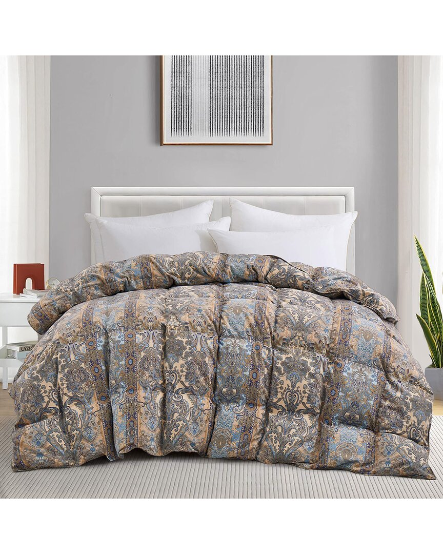 Unikome Floral Goose Down Feather Duvet Comforter Insert