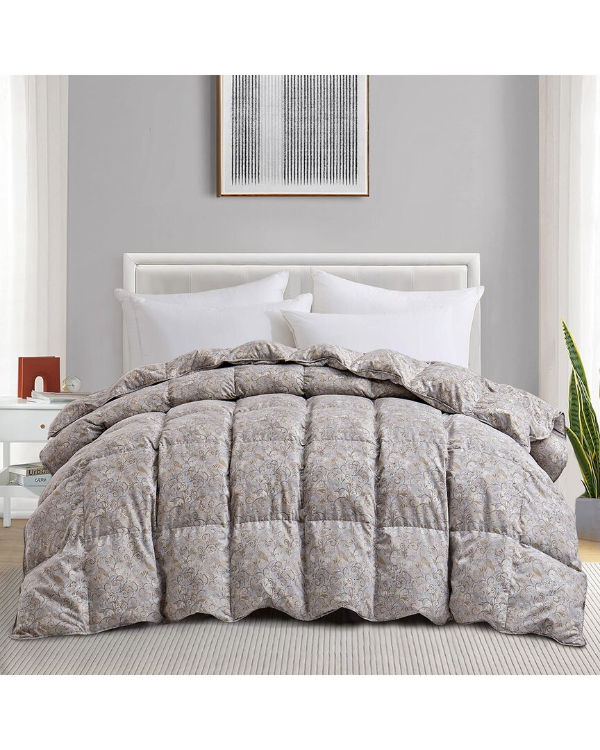Unikome Floral Goose Down Feather Duvet Comforter Insert