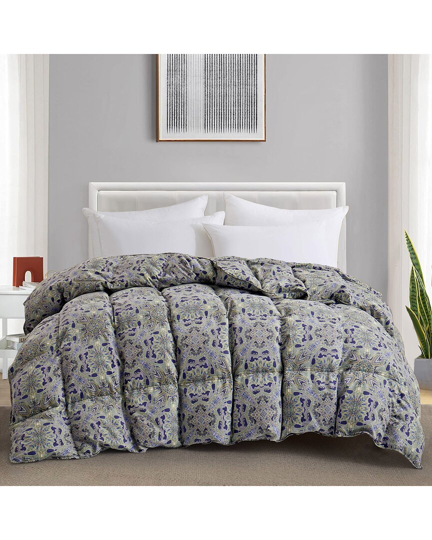 Unikome Floral Goose Down Feather Duvet Comforter Insert