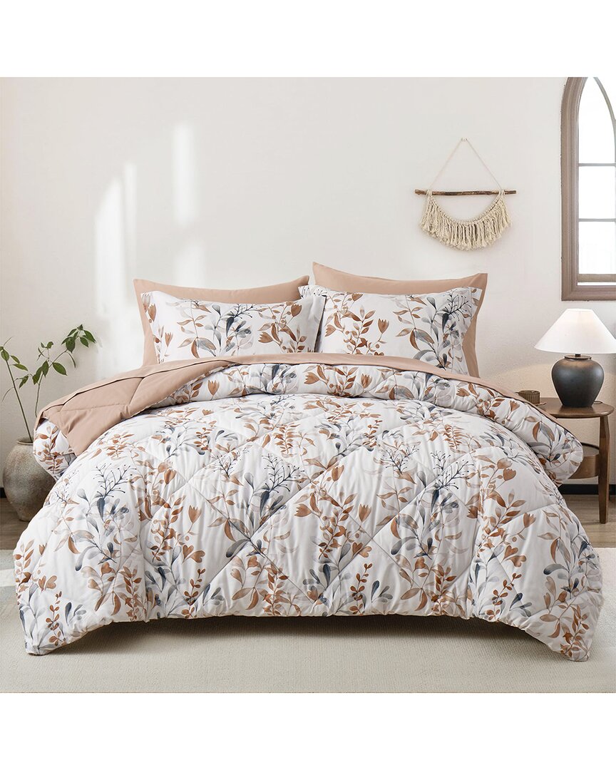 Unikome Floral Printed 7pc Bed-in-a-bag