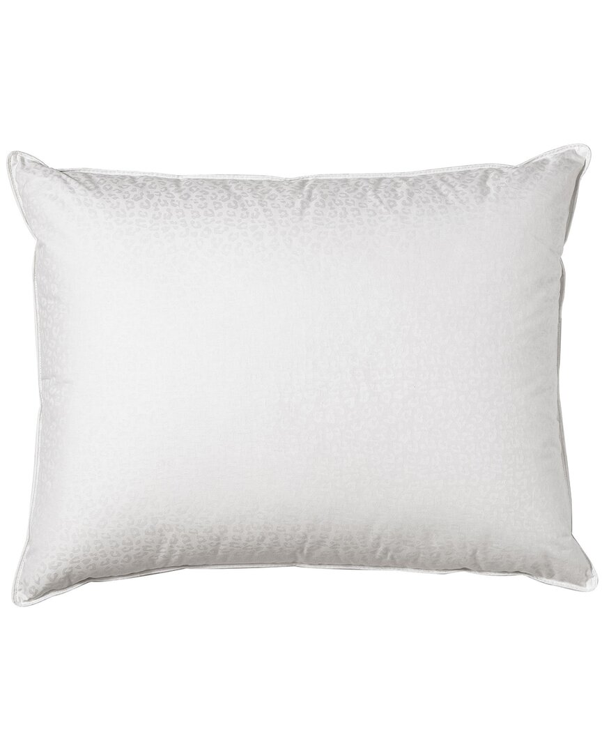 Cosmoliving By Cosmopolitan Luxe Leopard White Down Pillow