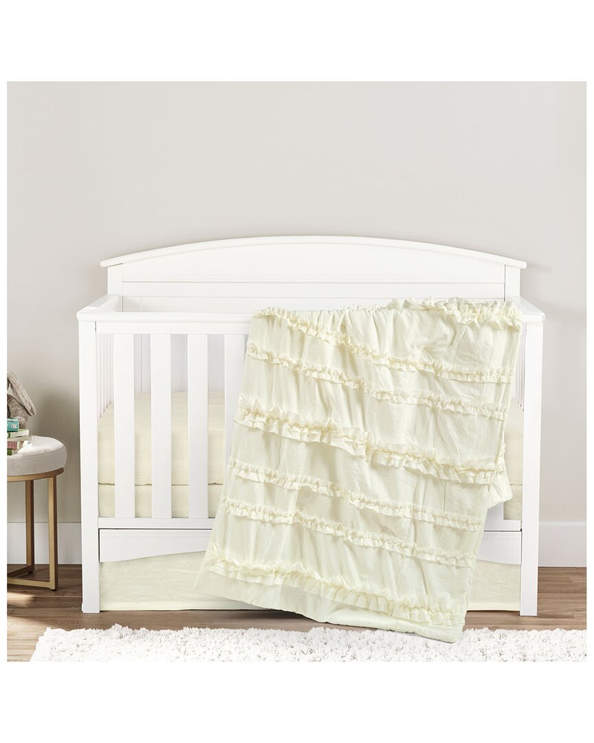 Shop Lush Decor Belle Embellished Soft Baby/toddler Ivory 3pc Bedding Set