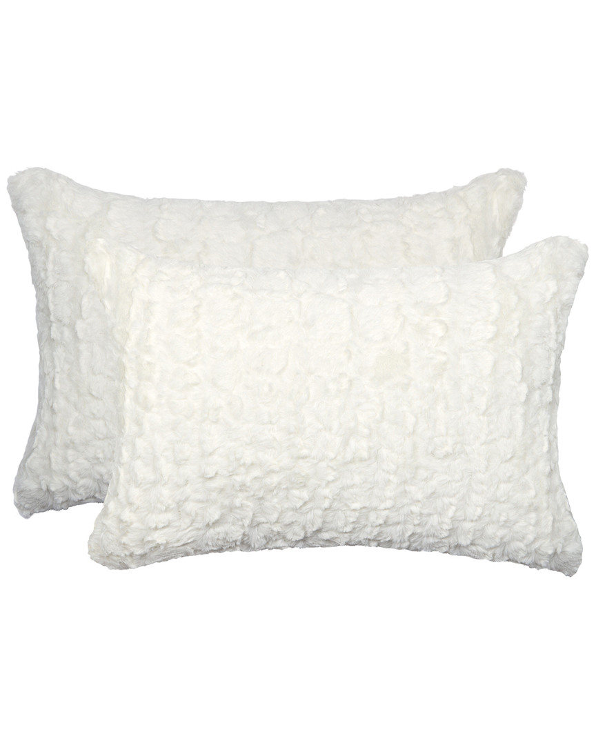 Shop Luxe Faux Fur Set Of 2 Belton Pillows